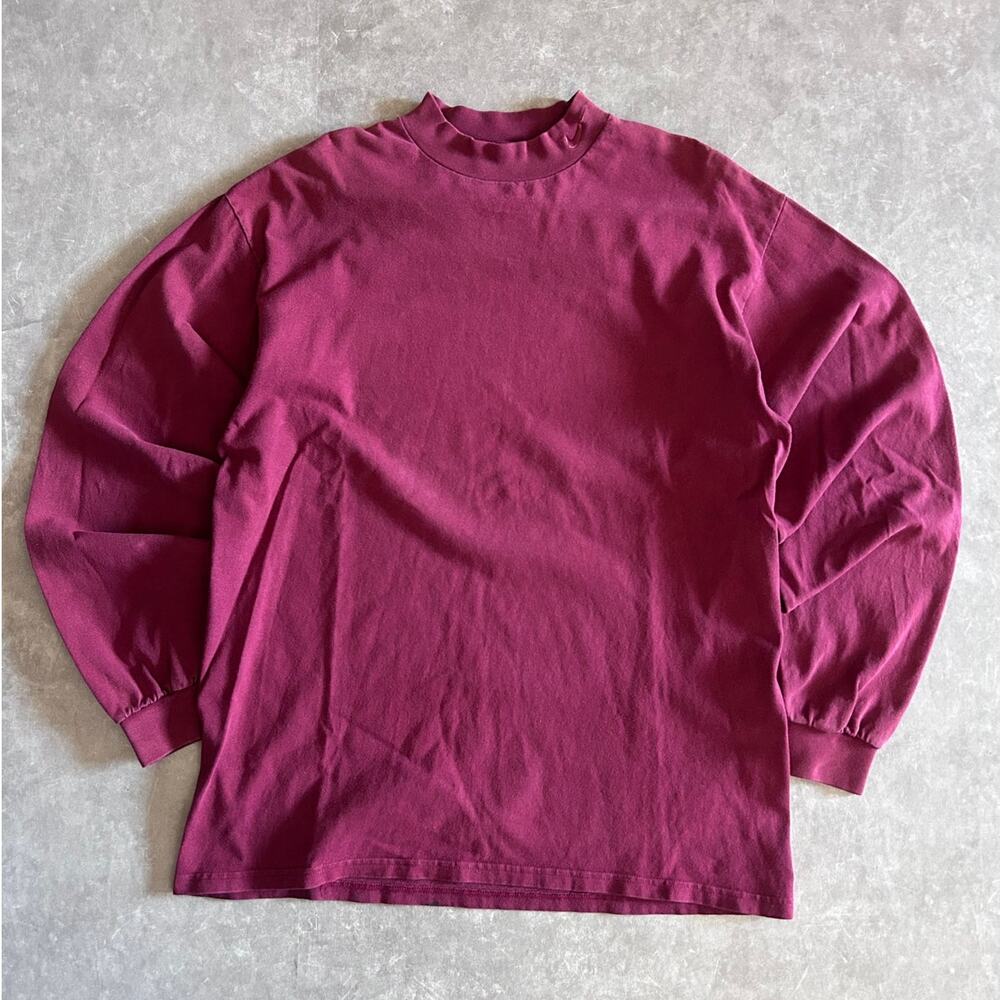 90s Vintage Nike Red Tonal Long Sleeve Shirt Size L